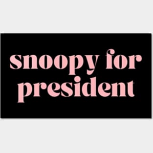 Snoopy for president Posters and Art
